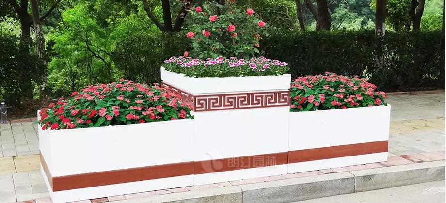 中國風腰帶雕花組合花箱