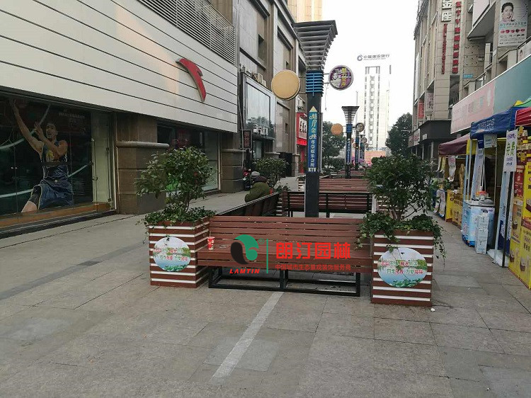 朗汀園林道路景觀花箱打造巢湖生態家園建設