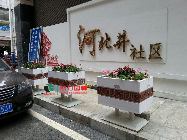 貴州遵義社區(qū)戶外花箱