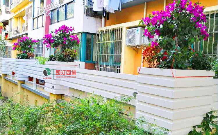 上海閔行區(qū)陽臺(tái)庭院圍墻綠化花箱