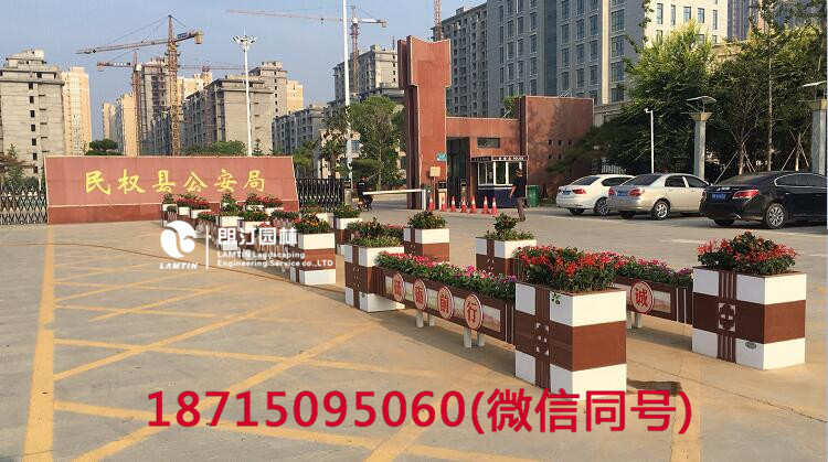 朗汀花箱進駐民權縣 打造廣場花箱景觀