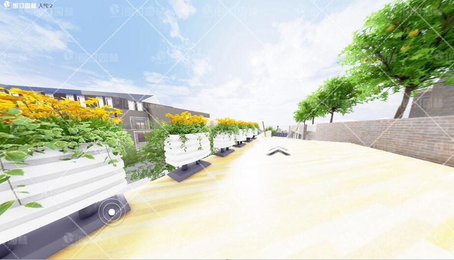 朗汀戶外道路花箱圖片