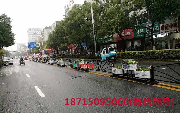 朗汀園林道路景觀花箱打造巢湖生態家園建設