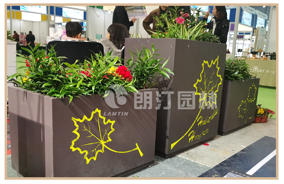 城市道路景觀綠化花箱,鍍鋅鋼PVC種植槽